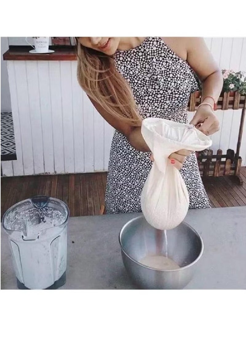 Bukela - 3pcs Food Grade Soy Milk Filter Bags, 200 Micron 20*30CM Fine Mesh Bag Milk Filter Bag All Purpose Food Strainer Nylon Cheesecloth - Image 1