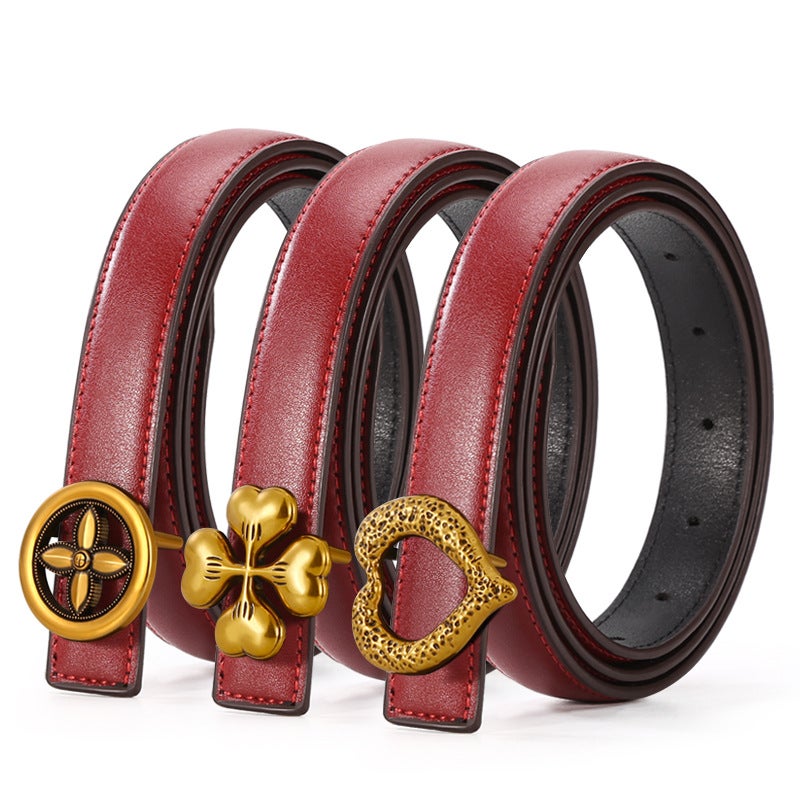 Korean Style Women'S Wide Girdle Shaved Jeans Belt Girls Antique Retro Simple Belt Student Fine Style - Image 3