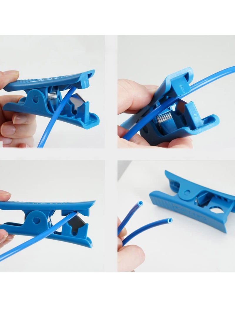 Excefore - 3D Printer PTFE Tube Bowden Tubing 1.75mm Filament 1M with 2X PC4-M6 & PC4-M10 Pneumatic Fittings &Tube Cutter 3D Printer Parts use for Ender 3/Ender 3 Pro/Ender 3 V2/CR-10/CR10S Hotend - Image 1