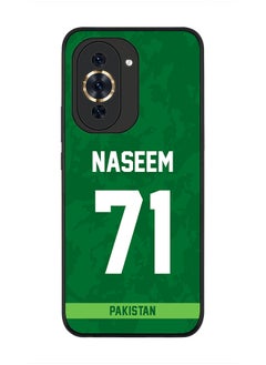 Cover for Huawei nova 10 4G Case , Rugged Black Slim fit Soft Flexible Thin Protective Phone Cases - Player Name - Naseem Shah, Jersey Number- 71