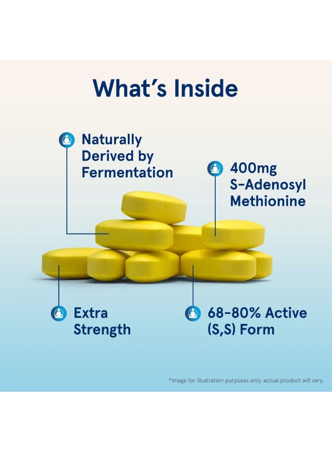 jarrow formulas SAMe 400 Extra Strength 400 mg 60 Tablets - Image 2