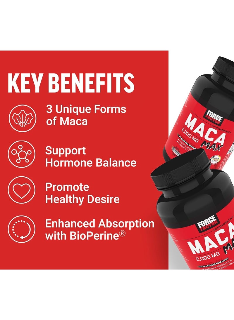 Force Factor Maca Max 2000MG Maximum Strength - 120 Capsules  - Image 3