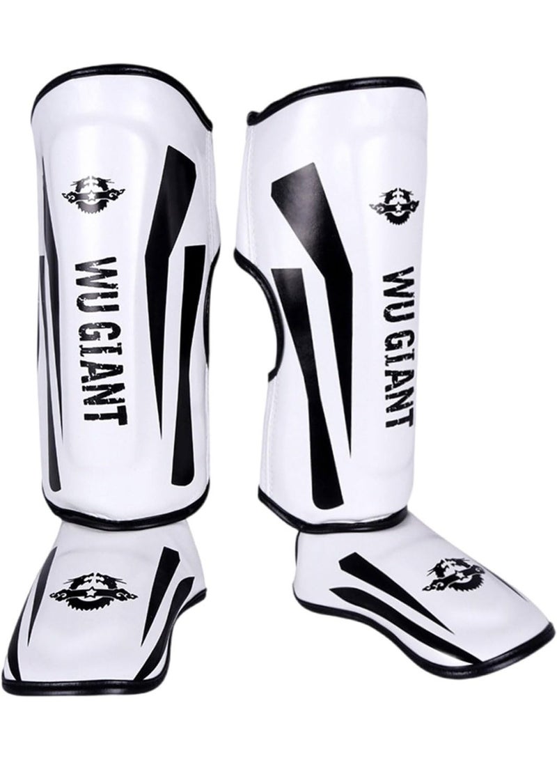 Shin Pads Kickboxing,Leg Instep Protection Pads,Lightweight Muay Thai Shin Pads,Protective Leg Shin Kick Pads,Durable(M Size) - Image 1