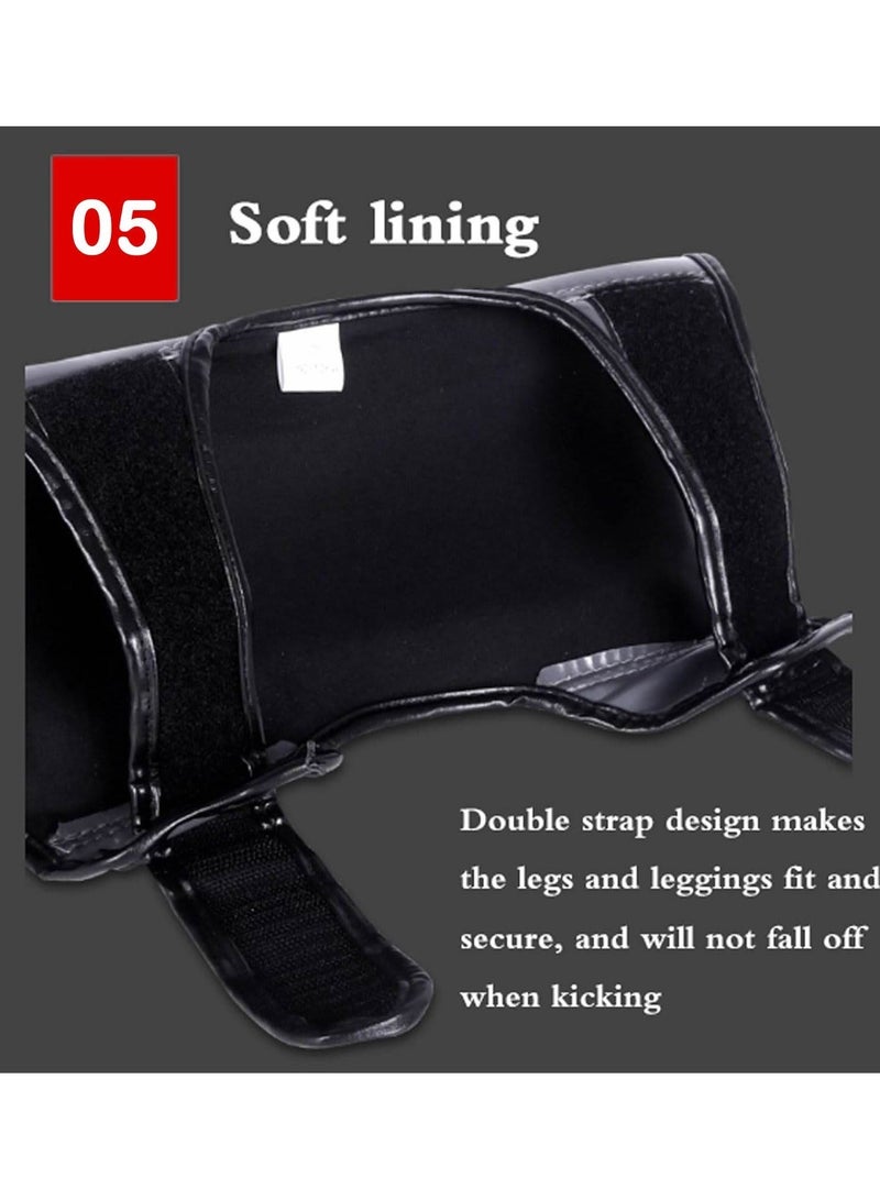 Shin Pads Kickboxing,Leg Instep Protection Pads,Lightweight Muay Thai Shin Pads,Protective Leg Shin Kick Pads,Durable(M Size) - Image 2