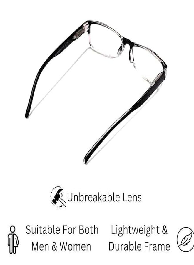CRIBA Reading Glass Combo (Pack of 2) for Men & Women | Full-Rim Spring Temple Glasses for All Face Shapes | Comfortable Natural Look+1.00 +1.25 +1.50 +1.75 +2.00 +2.25 +2.50 +2.75 +3.00 - B (+1.50) - Image 4