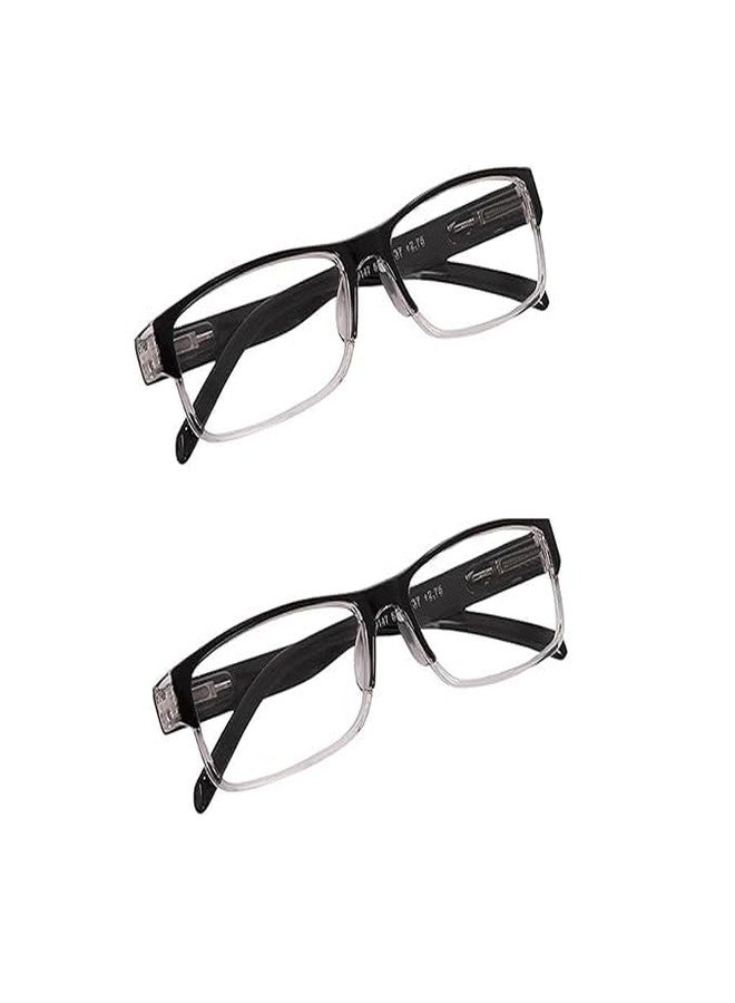 CRIBA Reading Glass Combo (Pack of 2) for Men & Women | Full-Rim Spring Temple Glasses for All Face Shapes | Comfortable Natural Look+1.00 +1.25 +1.50 +1.75 +2.00 +2.25 +2.50 +2.75 +3.00 - B (+1.50) - Image 1