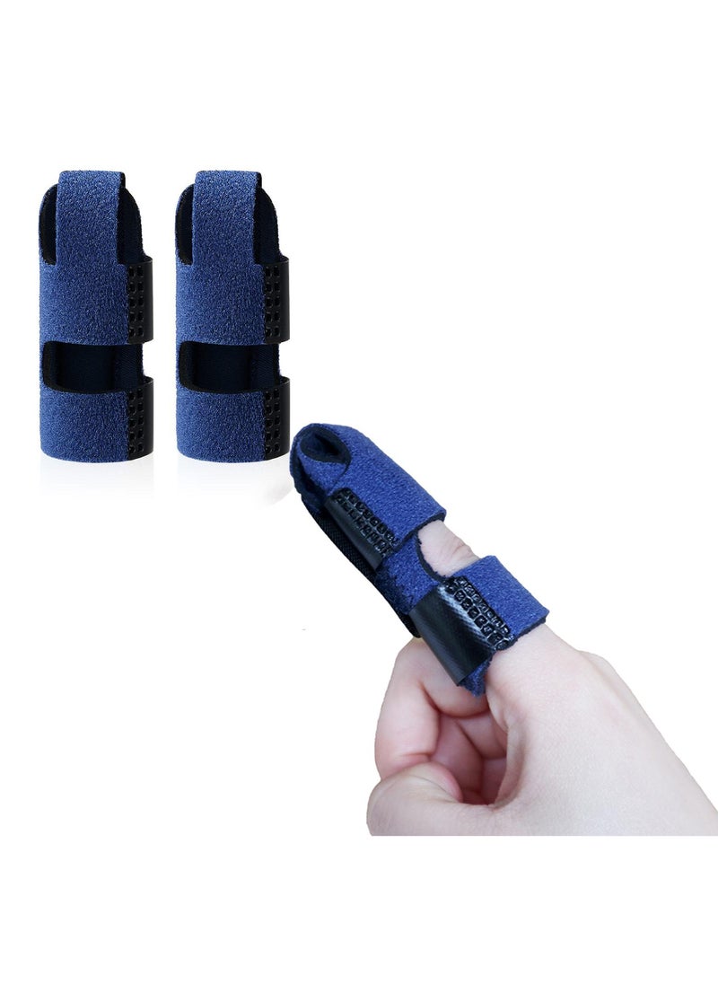 Sweet seven Upgraded Finger Splints - 2Pcs Full Coverage Finger Protector for Arthritis, Trigger Finger, Mallet Finger Support & Immobilization  - Image 1
