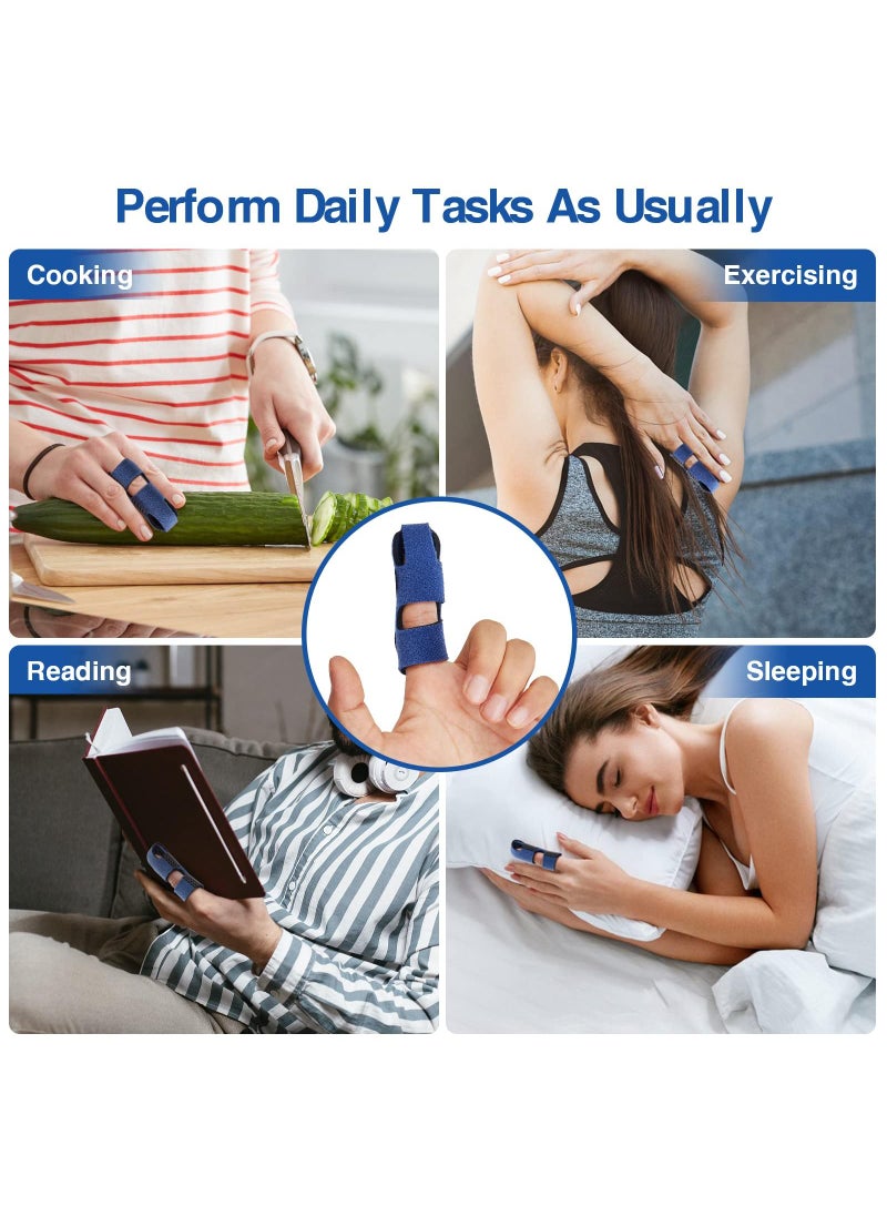 Sweet seven Upgraded Finger Splints - 2Pcs Full Coverage Finger Protector for Arthritis, Trigger Finger, Mallet Finger Support & Immobilization  - Image 4