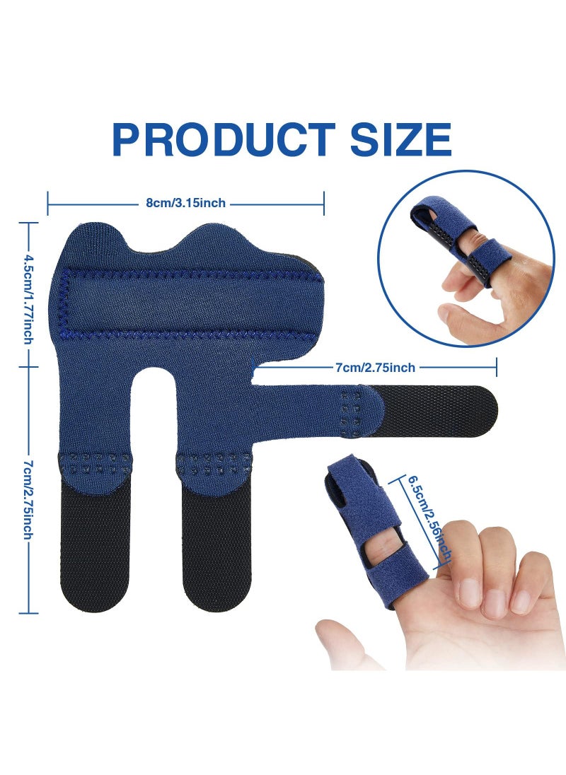 Sweet seven - Upgraded Finger Splints - 2Pcs Full Coverage Finger Protector for Arthritis, Trigger Finger, Mallet Finger Support & Immobilization - Image 1