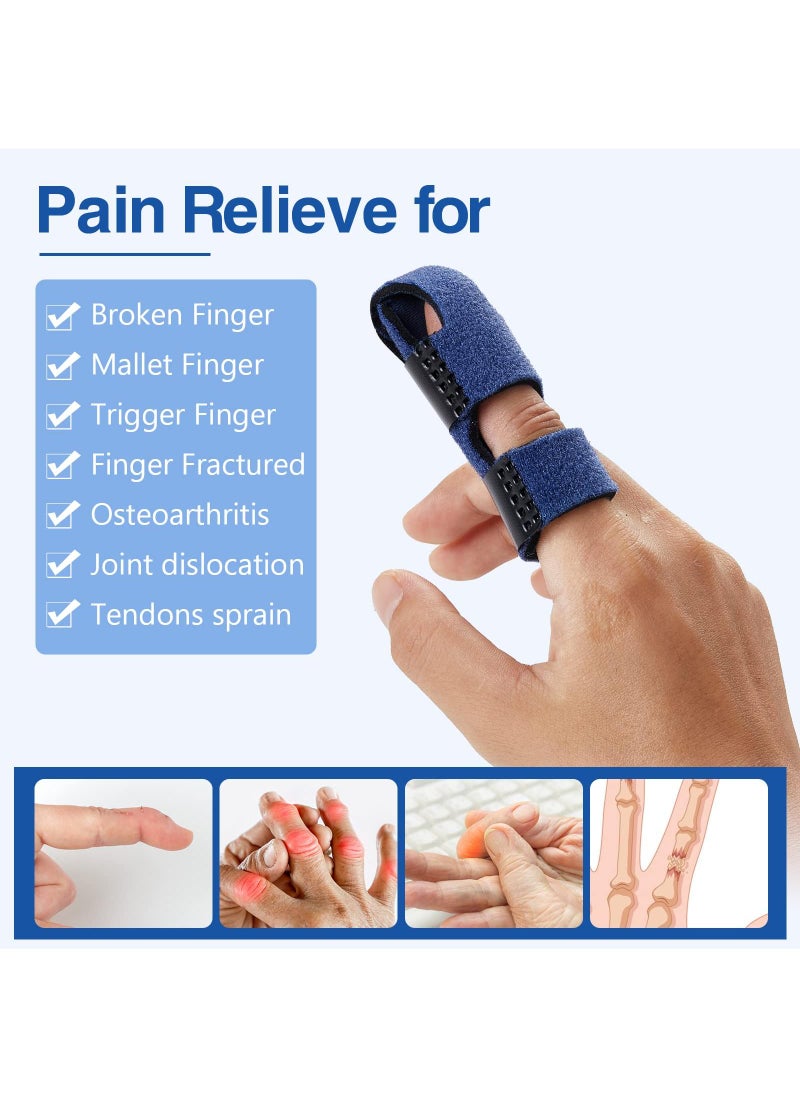 Sweet seven Upgraded Finger Splints - 2Pcs Full Coverage Finger Protector for Arthritis, Trigger Finger, Mallet Finger Support & Immobilization  - Image 5