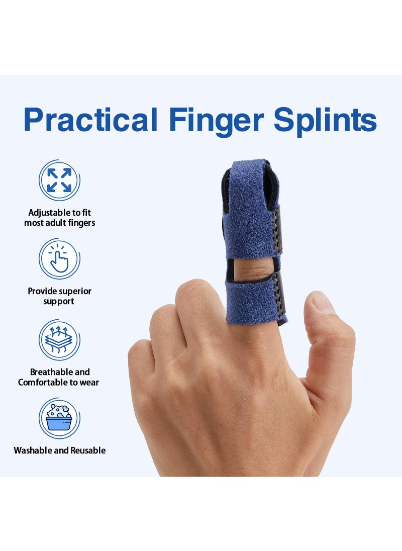 Sweet seven Upgraded Finger Splints - 2Pcs Full Coverage Finger Protector for Arthritis, Trigger Finger, Mallet Finger Support & Immobilization  - Image 3