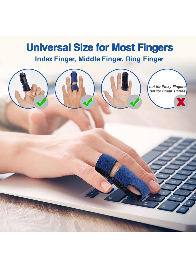 Sweet seven Upgraded Finger Splints - 2Pcs Full Coverage Finger Protector for Arthritis, Trigger Finger, Mallet Finger Support & Immobilization  - Image 2