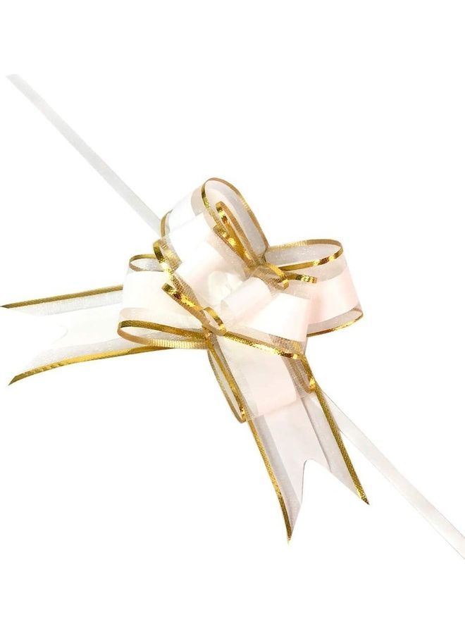 Loquat 100-Piece Pull Bow Gold/White - Image 1