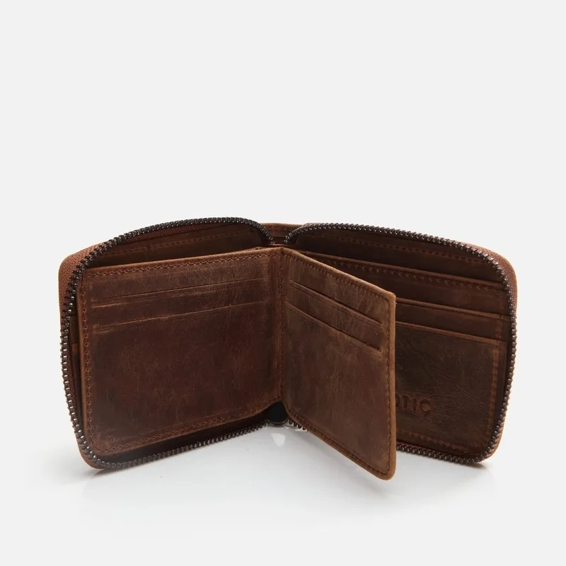 Hotiç 06CUH290110A370 GENUINE Leather Tan Men's Wallet