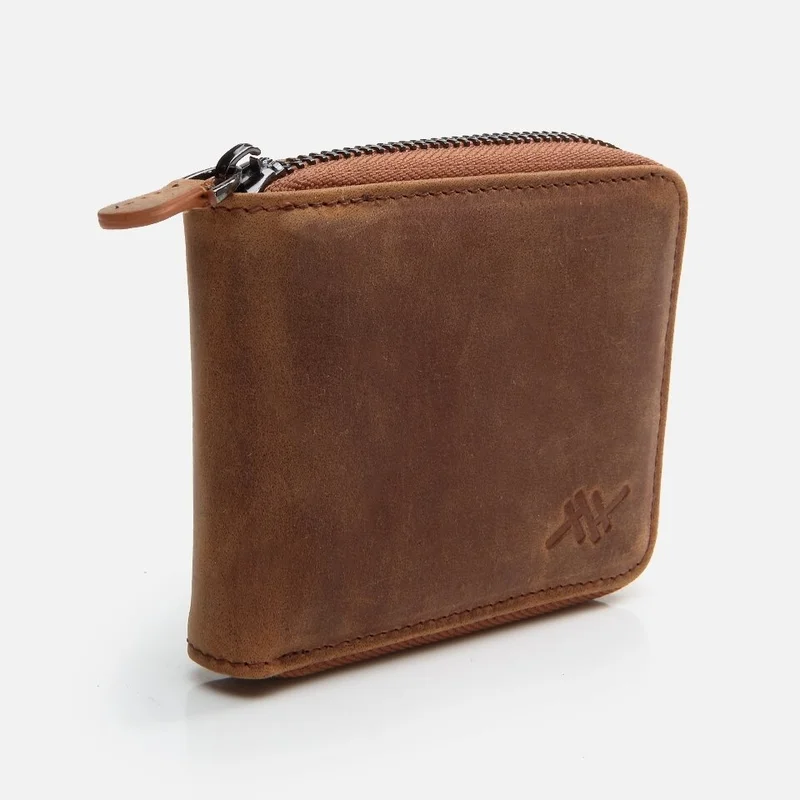 Hotiç 06CUH290110A370 GENUINE Leather Tan Men's Wallet
