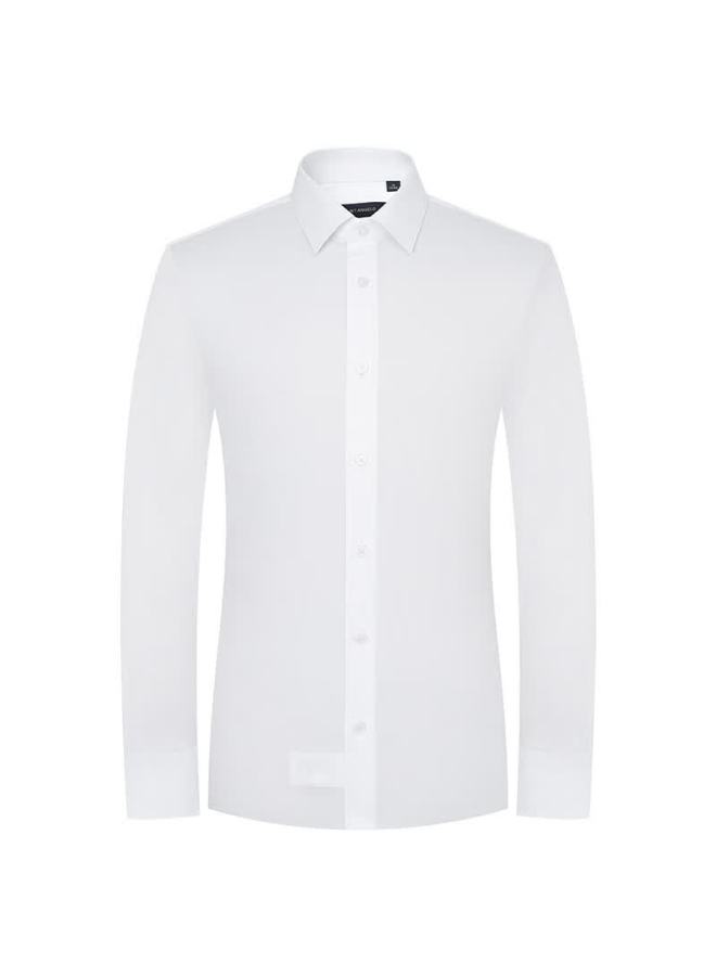 Saint Angelo Baoxiniao Men's Business Formal Long Sleeve Shirt Ice Cool Jade Feeling Kebc251051u White 42 - Image 2