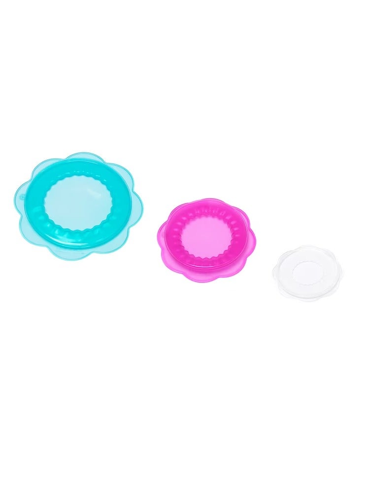 Food cover, set of 3, silicone multicolour - Image 1