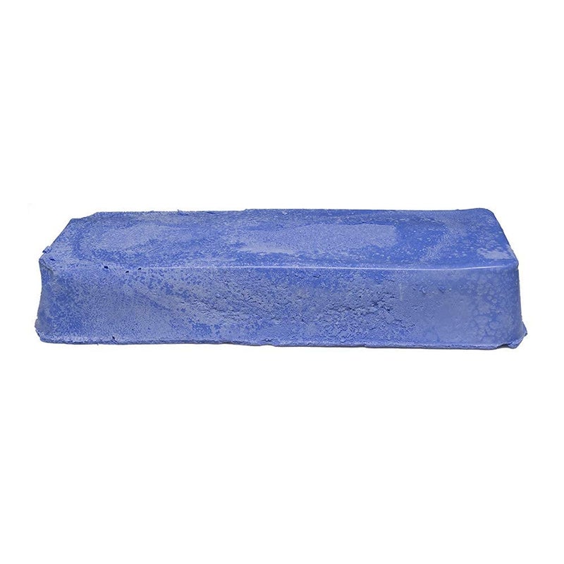Benchmark Abrasives Buffing Compound for Polishing Removing Scratches Edge Finishing Cleaning for Non-Ferrous Metals Plastics Synthetic Materials, 1 Pound Bar (Blue Plastic) - Image 2