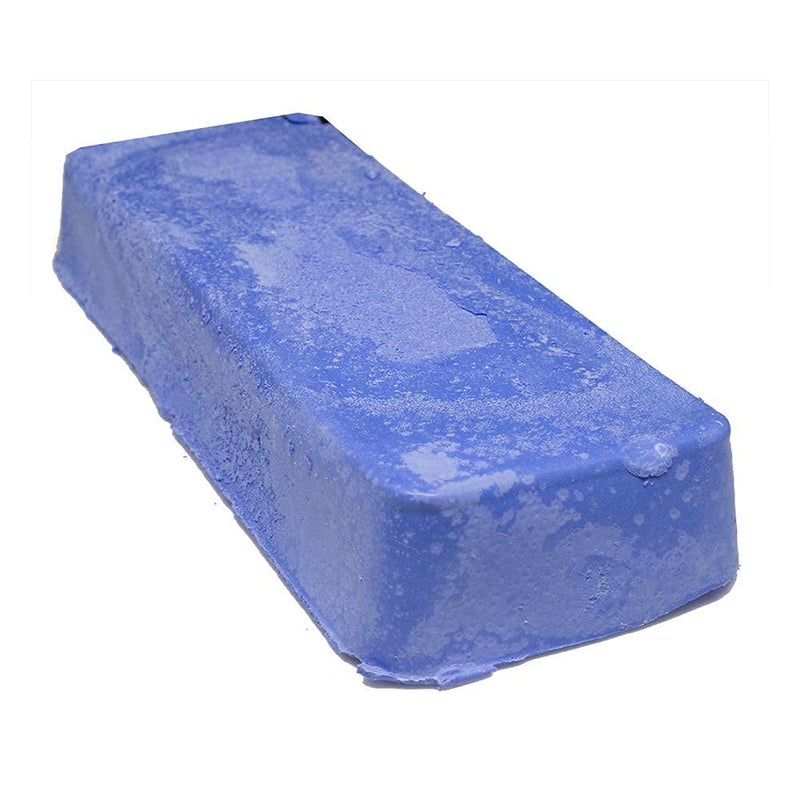 Benchmark Abrasives Buffing Compound for Polishing Removing Scratches Edge Finishing Cleaning for Non-Ferrous Metals Plastics Synthetic Materials, 1 Pound Bar (Blue Plastic) - Image 3