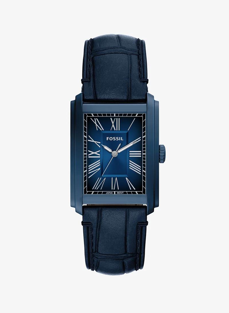 فوسيل Stainless Steel Leather Strap Analog Watch