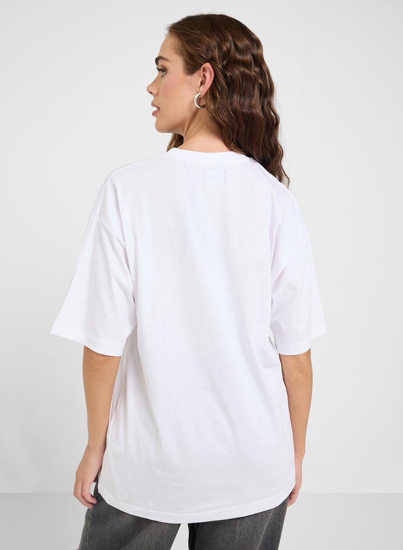 جينجر تيشيرت شاطئ جرافيك أوفر سايز - Image 2