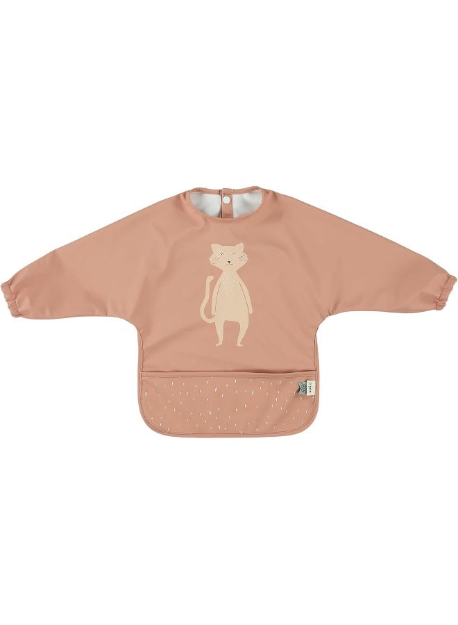 Trixie Waterproof Long Sleeve Bib With Pocket , Mrs. Cat - Image 1