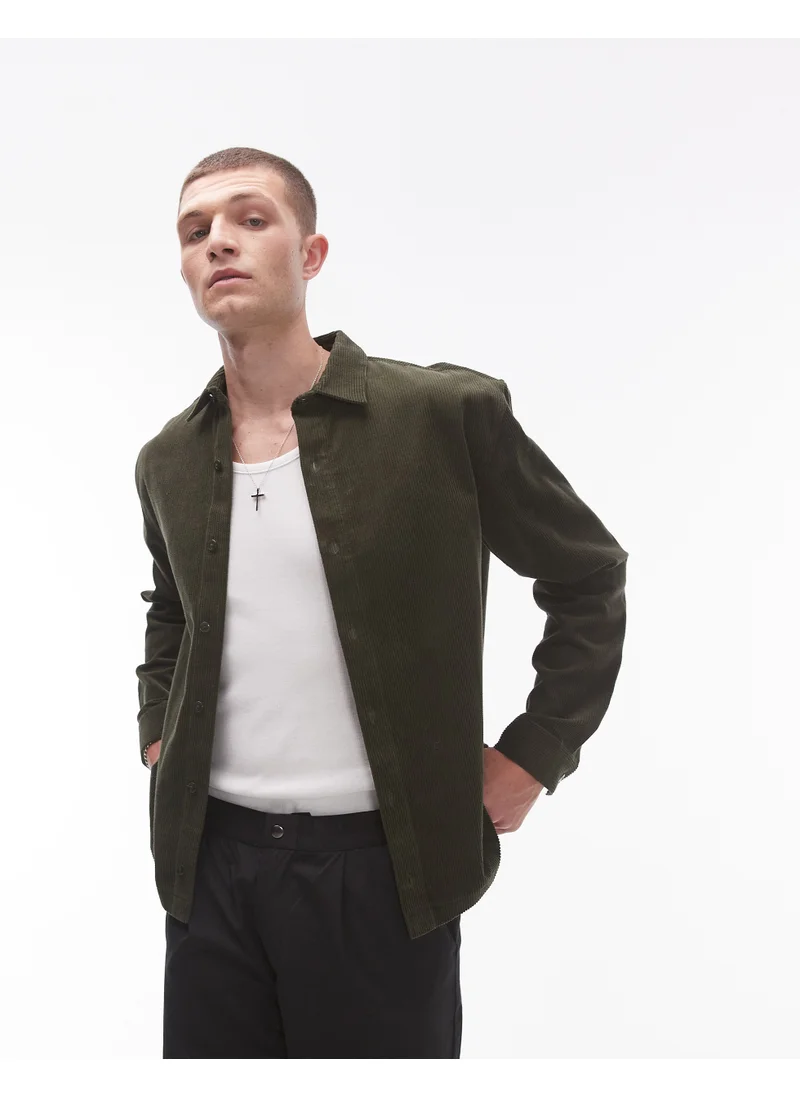 TOPMAN Mini Cord Oversized Shirt