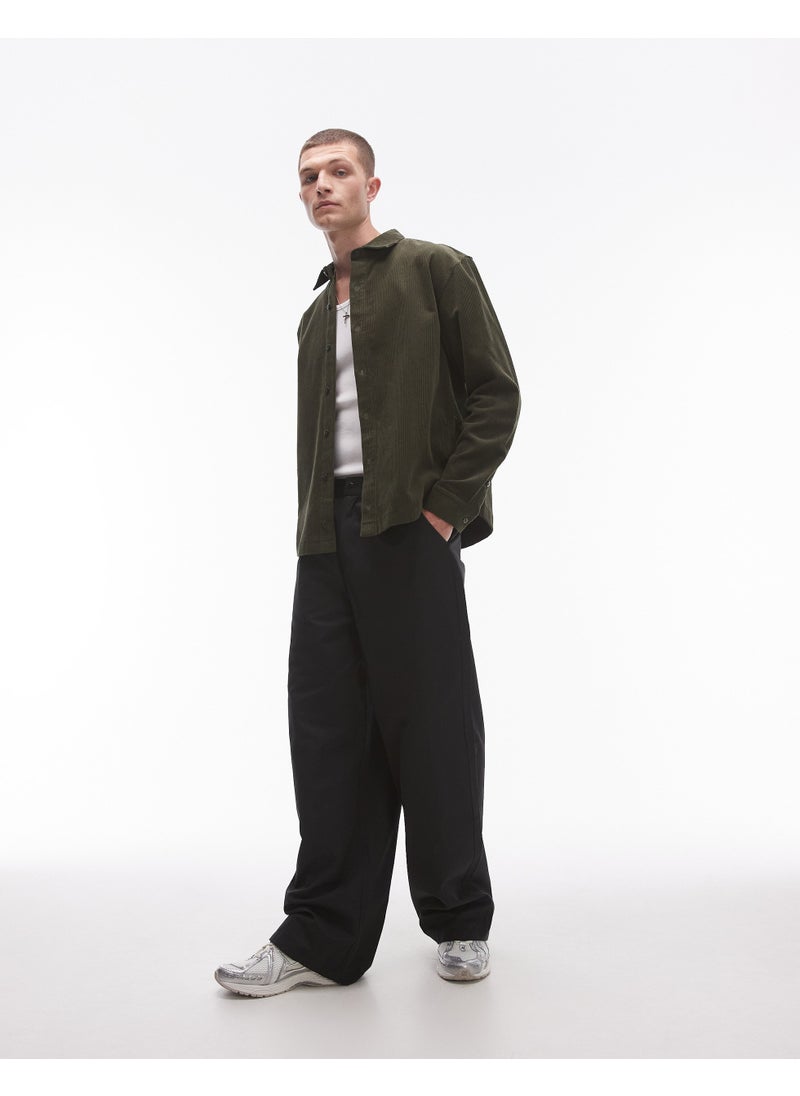 TOPMAN Mini Cord Oversized Shirt  - Image 4