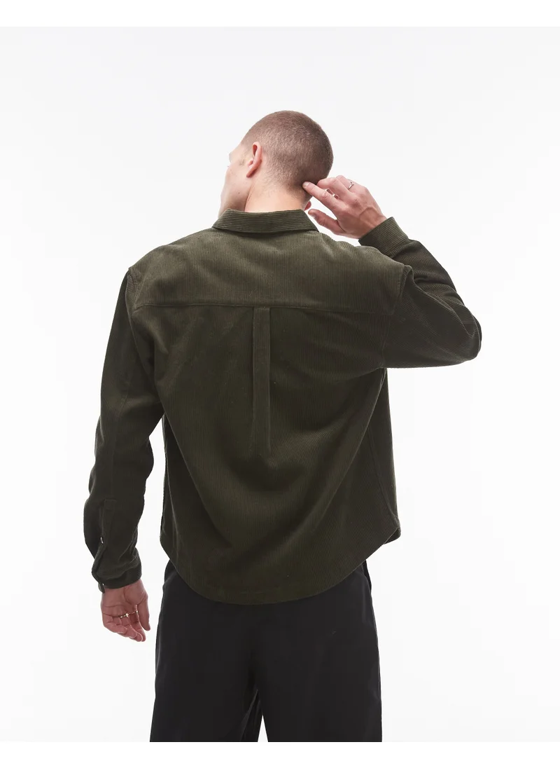TOPMAN Mini Cord Oversized Shirt
