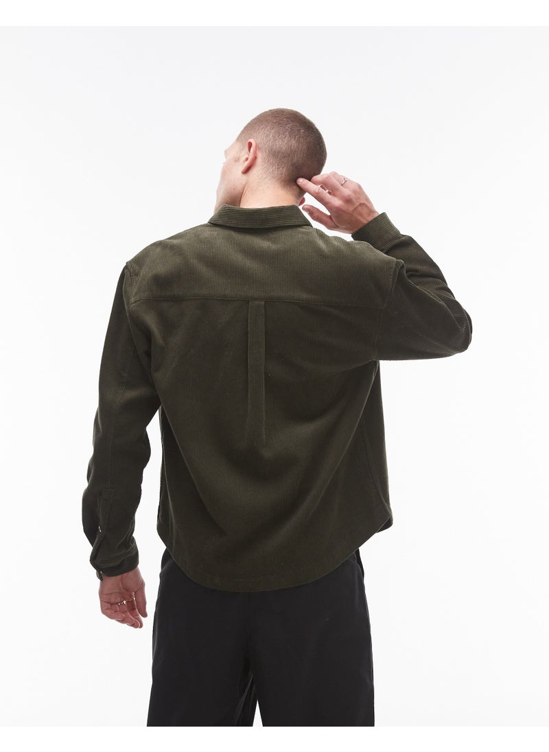 TOPMAN Mini Cord Oversized Shirt  - Image 2