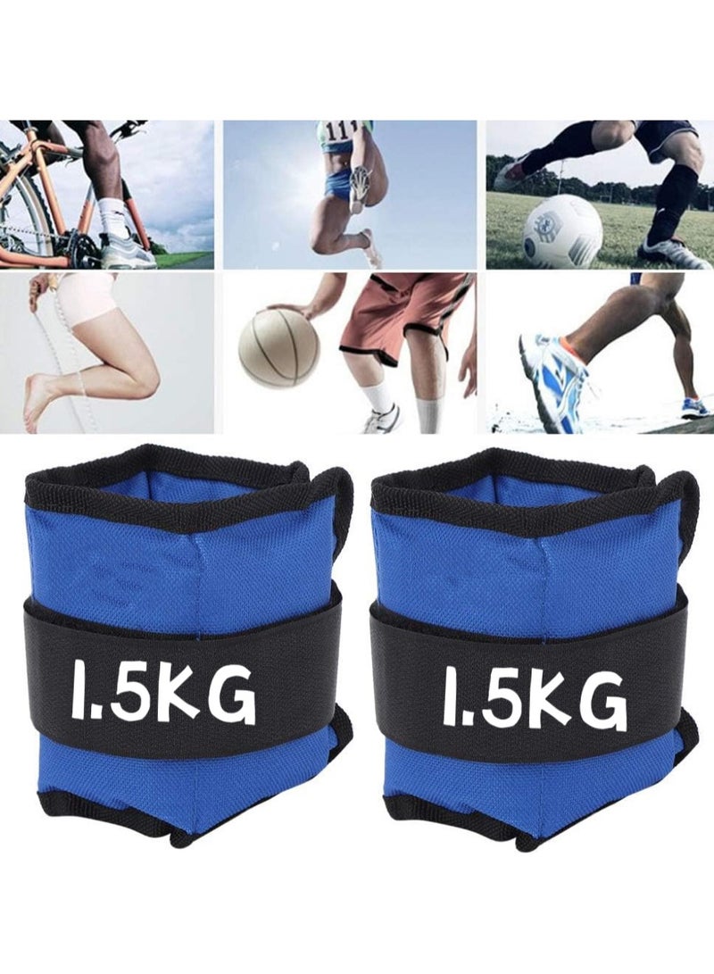 KIIUMI 2 PCS Sand Weight Bag for the Arms and Feet, Weighing 3 Kilograms, Each Piece Weighing 1.5 kilograms - Image 5