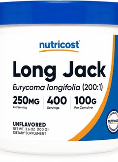 LongJack (Eurycoma Longifolia) 100:1 Extract Powder 100 Grams