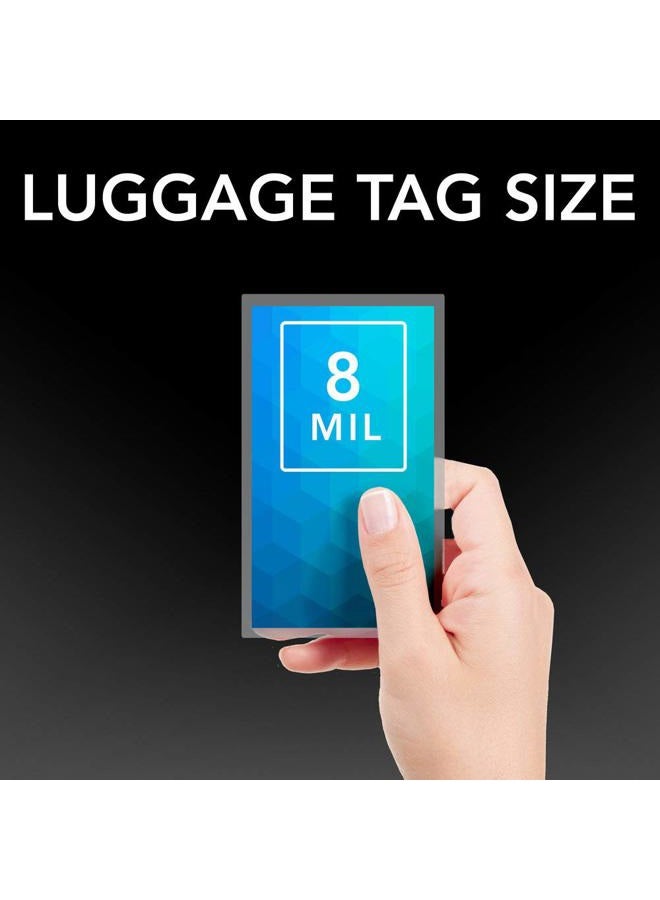 GBC Laminating Sheets, Self Adhesive Pouches, Luggage Tag Size, 8 Mil, Self Seal, 5 Pack (3745165) - Image 2