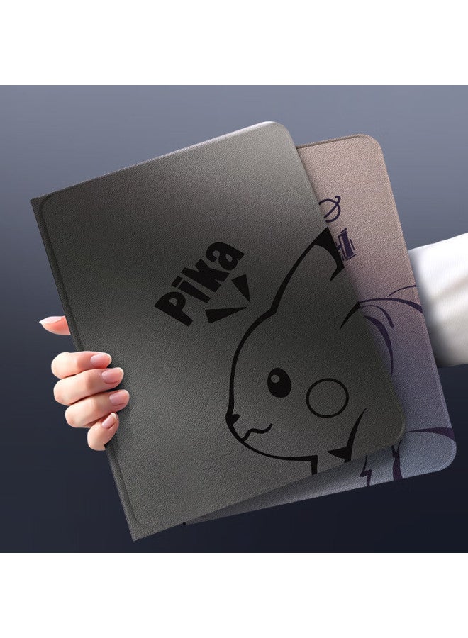 Xp Ipad Pro 11-Inch Protective Case New Version Anti-Fall Apple Tablet Cartoon Ultra-Thin Case With Pen Slot Full Coverage - Dark Grey Pika - Image 1