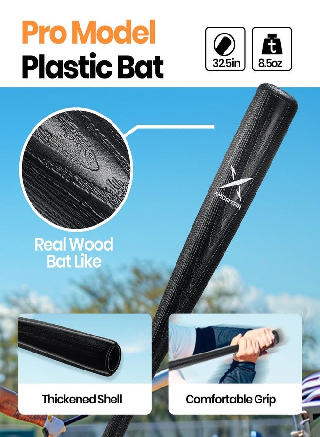 Xmortar Grand Slam Baseball Bat Set, Includes 1 Plastic Bat, 6 Perforated Balls and 4 Throw Down Bases for Youth, Teenagers, Adults - Image 3