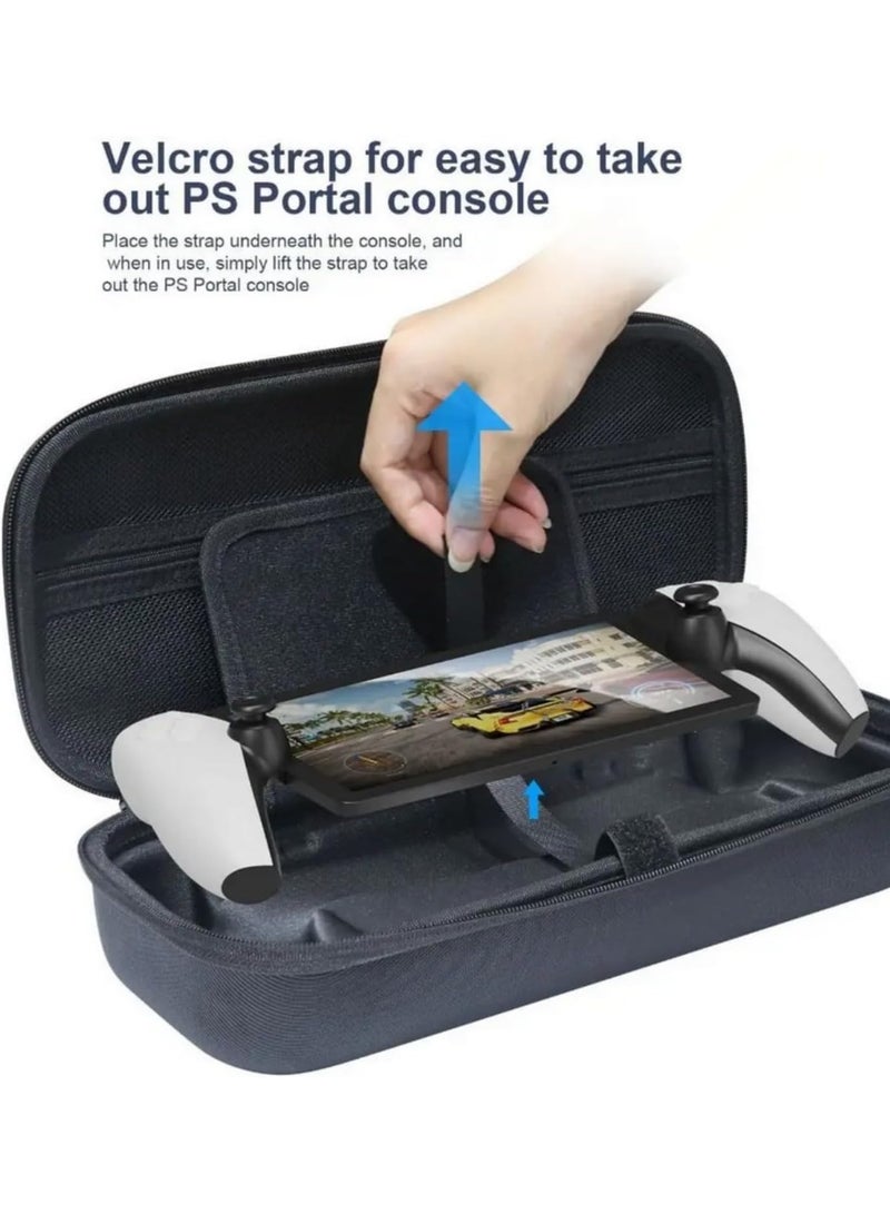 1Pcs For PlayStation Portal Bag EVA Carrying Case Shockproof Protective Cover Handheld Console Handbag for PS5 Game Accessories - Image 2