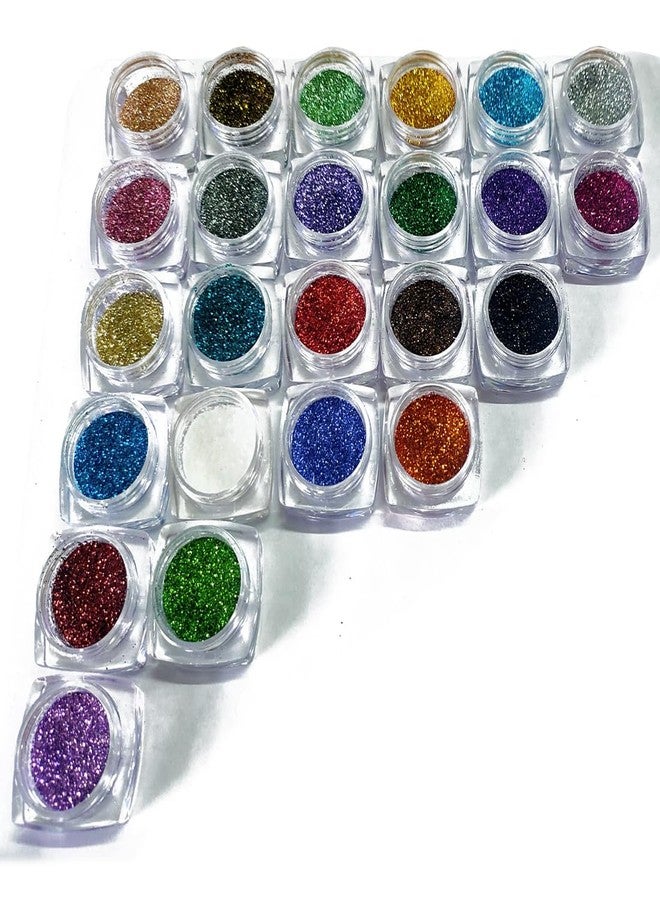 Vozwa 25 Sparkle Loose Glitter Eyeshadow + 1 Professional Yellow Chunky Glitter - Image 3