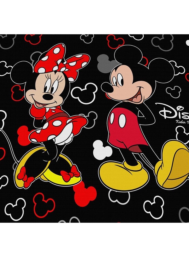 Kuber Industries Non-Woven Disney Mickey Print Saree Covers With Zip|Foldable Wardrobe Organizer For Clothes|Saree Bags Keep 8 To 10 Saree|Suitable For Lehenga, Suit, Dress|Pack Of 12 (Black) - Image 5