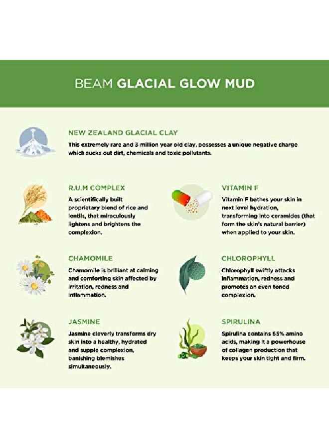 Light Up Beam Glacial Glow Clay Mud Toxin Free, All Skin Types, 100 Gm - Image 4