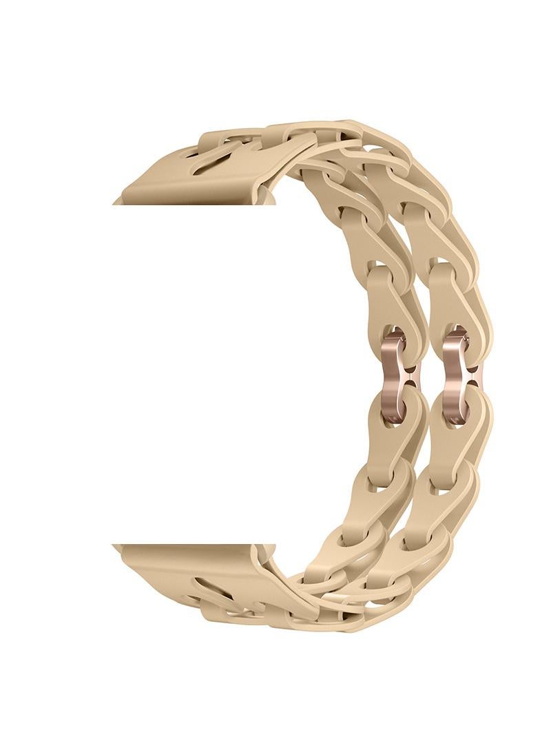 Y&D For Apple 42/44/45/49mm Fashion Hollow Silicone Bracelet Strap - Image 1