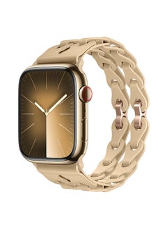 Y&D For Apple 42/44/45/49mm Fashion Hollow Silicone Bracelet Strap  - Image 2