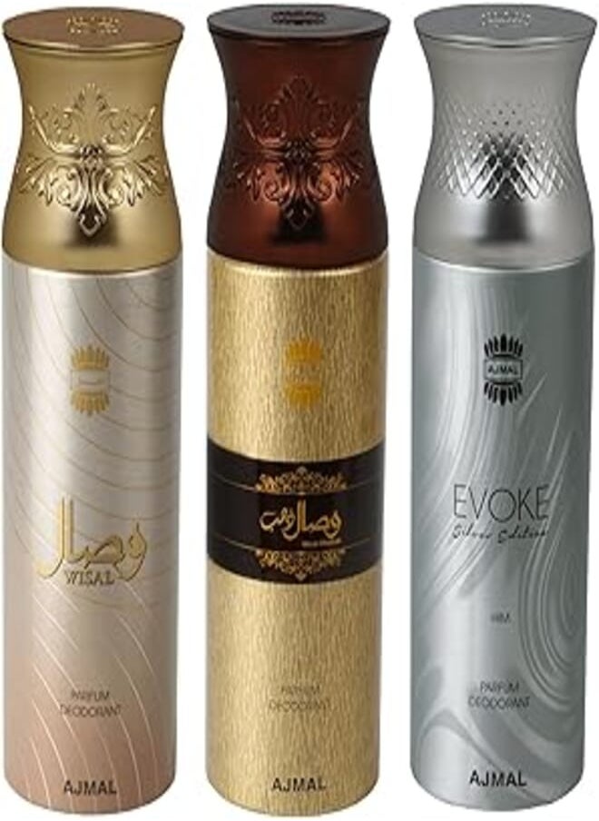 Ajmal Ajmal Men's Deodrant Super Saver Pack(Buy-2-get-1-free) 