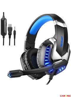 CARONIC Wired Over-Ear Gaming Headphones For PS4 PS5 XOne XSeries NSwitch PC  - Image 1