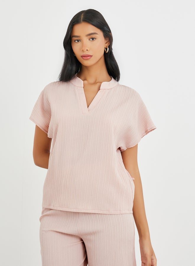 تايك تو طقم بلوزة بأكمام طويلة وسروال واسع الأرجل - Image 3