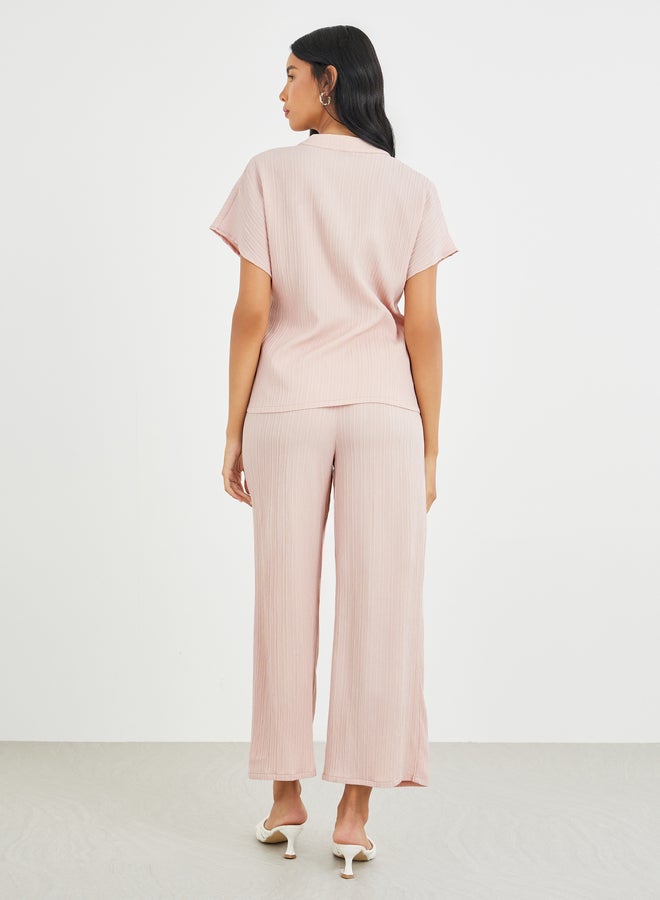 تايك تو طقم بلوزة بأكمام طويلة وسروال واسع الأرجل - Image 5