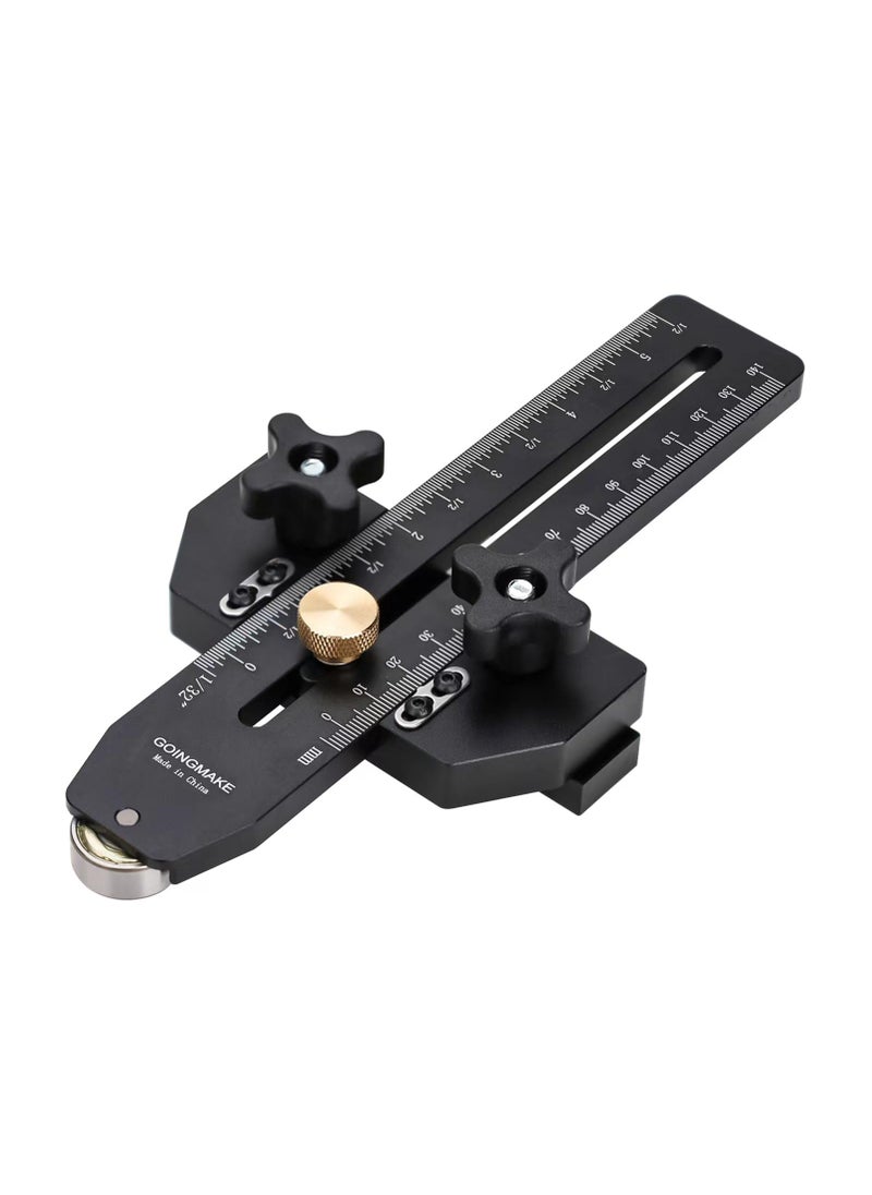 goingmake GOINGMAKE Thin Rip Jig Table Saw Jig Guide for Making Repetitive Narrow Thin Strip Cuts Woodworking Tools Fast Thin Ripping Guide for Table Saw Band Saw Router Table Fits for 3/8" x 3/4" T Slot  - Image 1