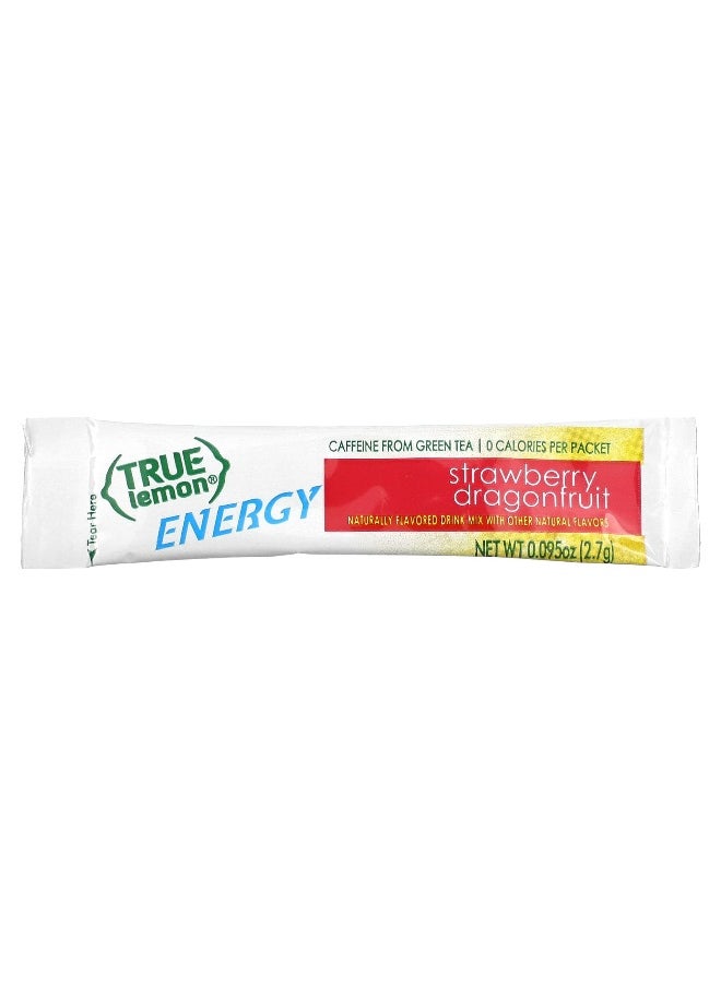 True Citrus - True Citrus, True Lemon, Energy, Strawberry Dragonfruit, 6 Packets, 0.095 oz (2.7 g) Each - Image 1