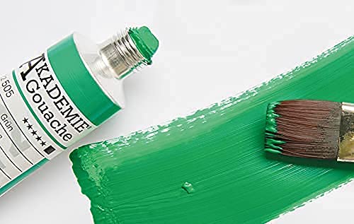 Schmincke - AKADEMIE® Gouache, 5 x 0,68 fl oz / 20 ml tubes, 72 205 097, 5 basic colors in a cardboard set, opaque, matt and intense colors, high lightfastness, mixing, color theory - Image 3