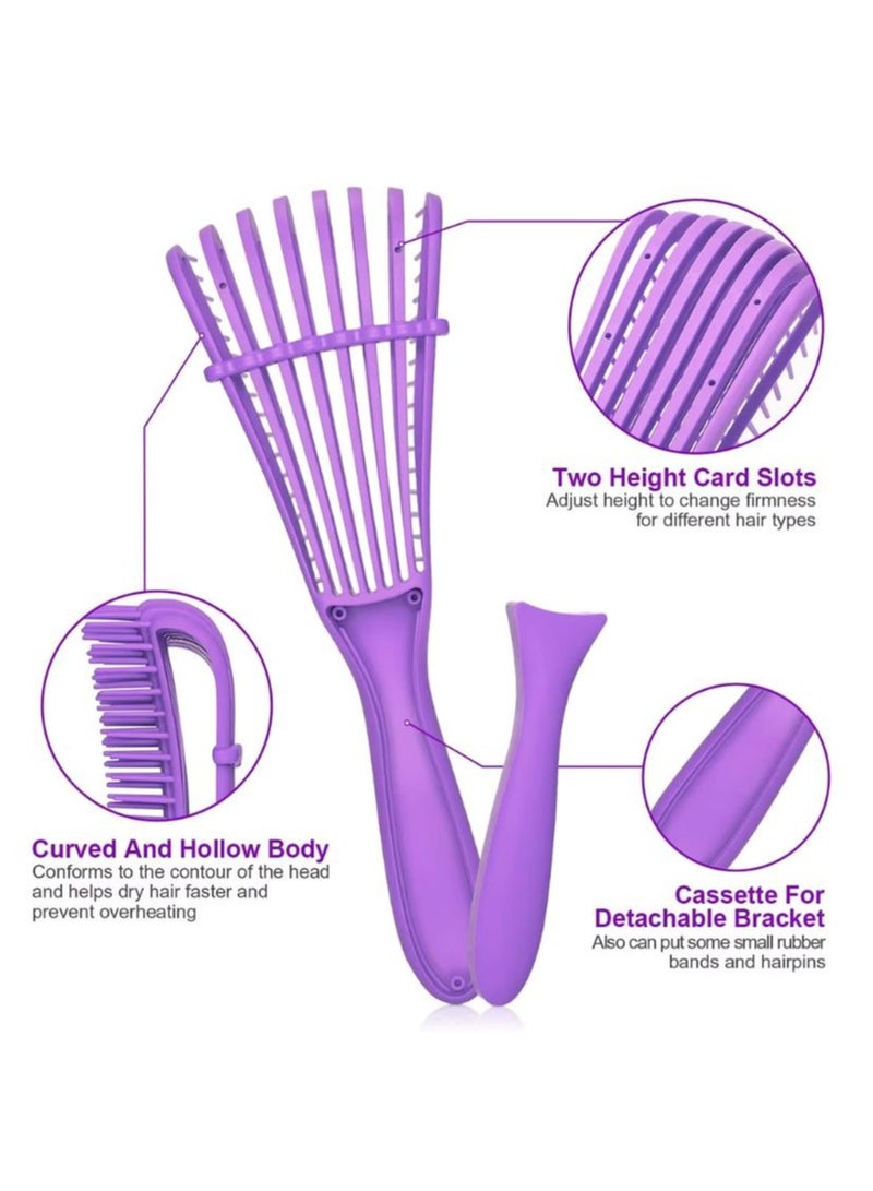 برايم بي جافاودان فرشاة شعر لفك تشابك الشعر الرطب والمجعد ومشط تدليك فروة الرأس سهل التنظيف. - Image 2