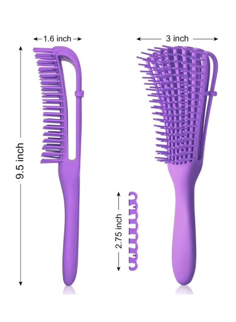 برايم بي جافاودان فرشاة شعر لفك تشابك الشعر الرطب والمجعد ومشط تدليك فروة الرأس سهل التنظيف. - Image 5